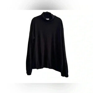 Evereve Sundry Funnel Neck Pullover Sundry L Black Soft Cozy
